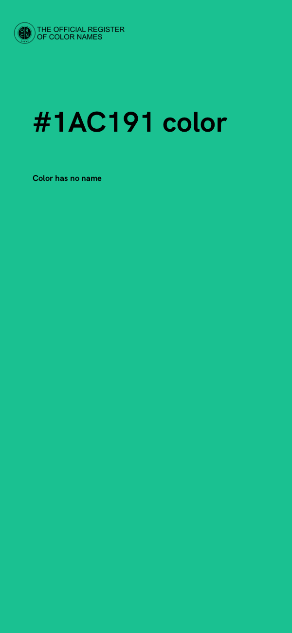 #1AC191 color image