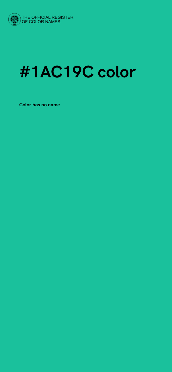 #1AC19C color image