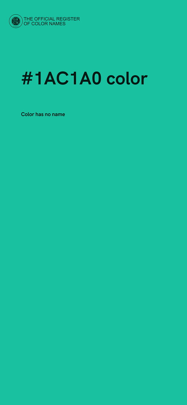 #1AC1A0 color image