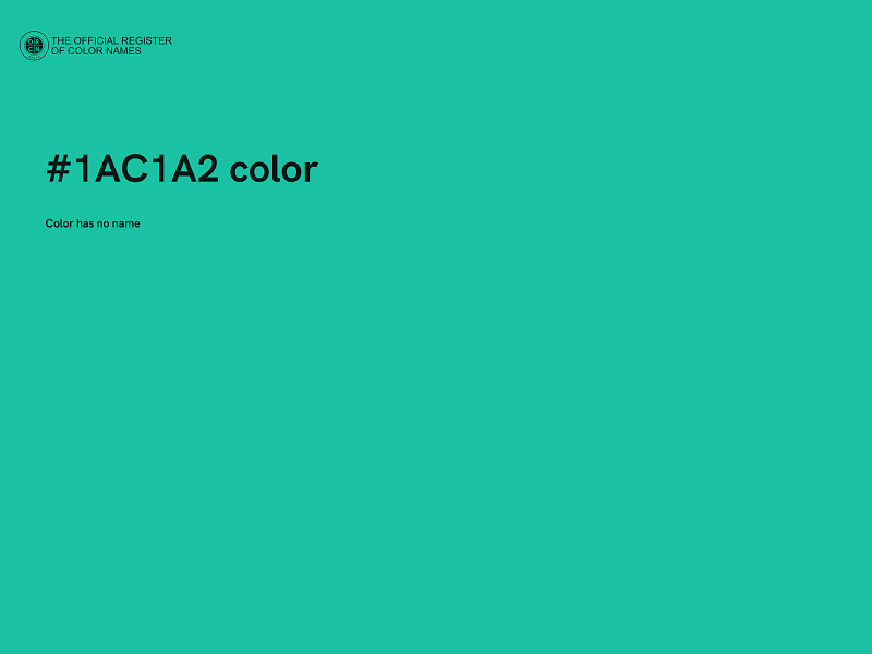 #1AC1A2 color image