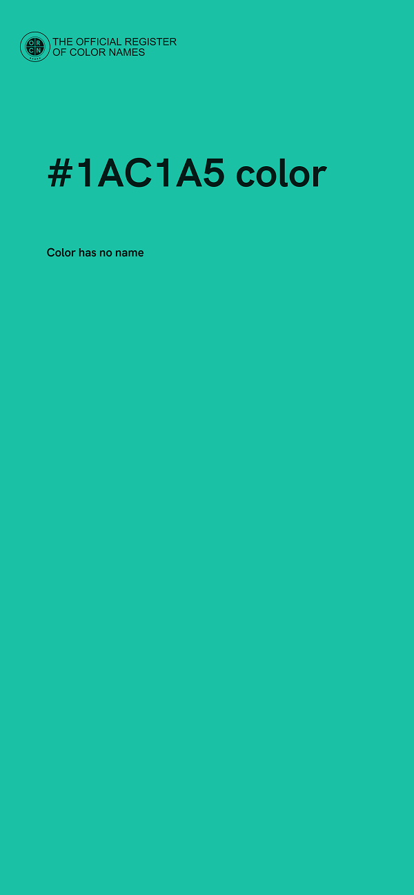 #1AC1A5 color image