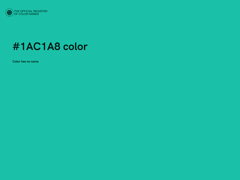 #1AC1A8 color image
