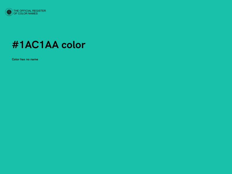 #1AC1AA color image