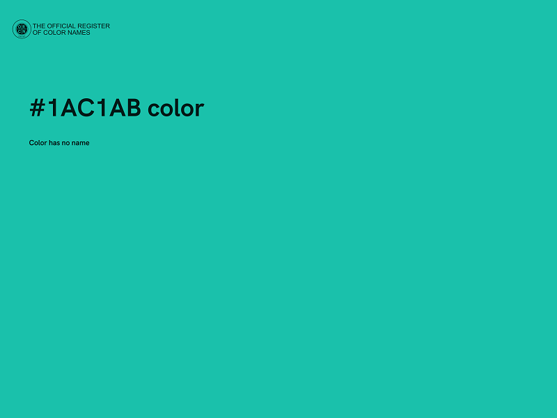 #1AC1AB color image