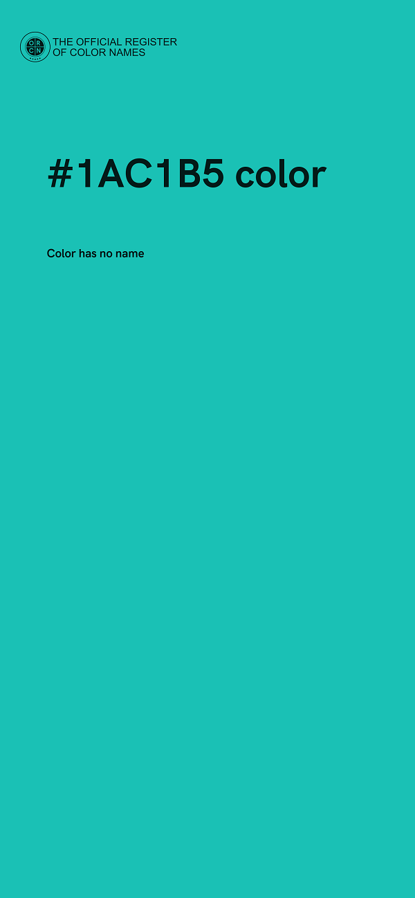 #1AC1B5 color image