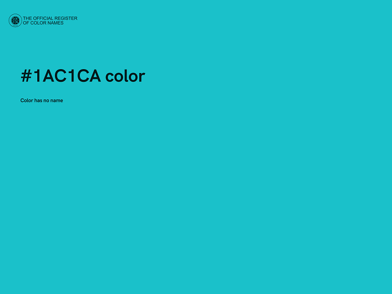 #1AC1CA color image