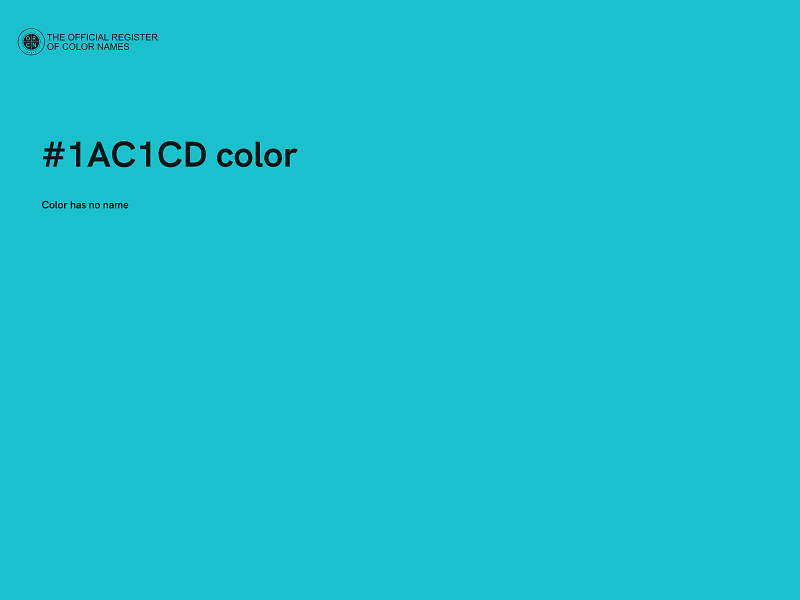 #1AC1CD color image