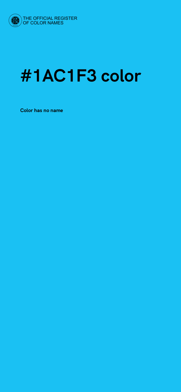 #1AC1F3 color image