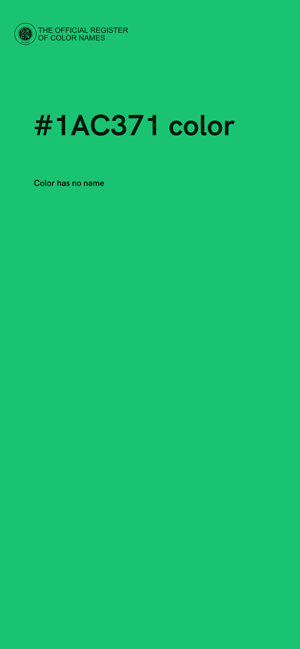 #1AC371 color image