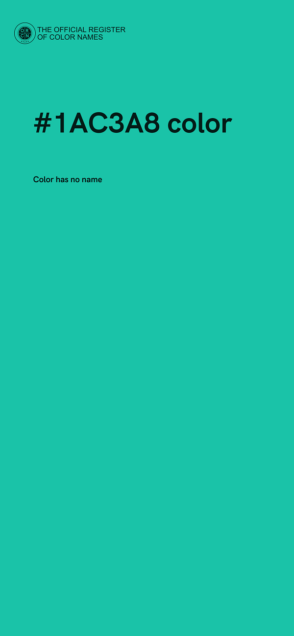 #1AC3A8 color image