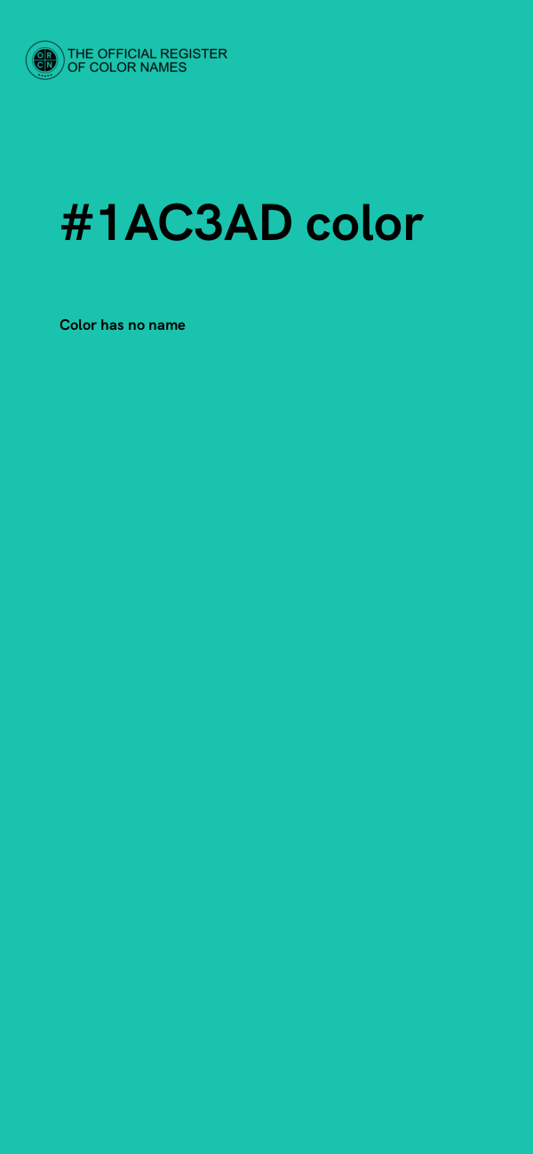 #1AC3AD color image