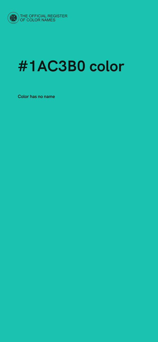 #1AC3B0 color image