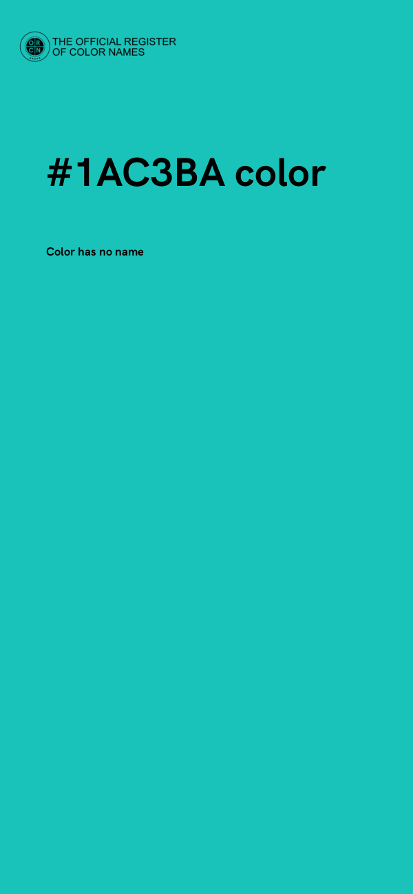 #1AC3BA color image