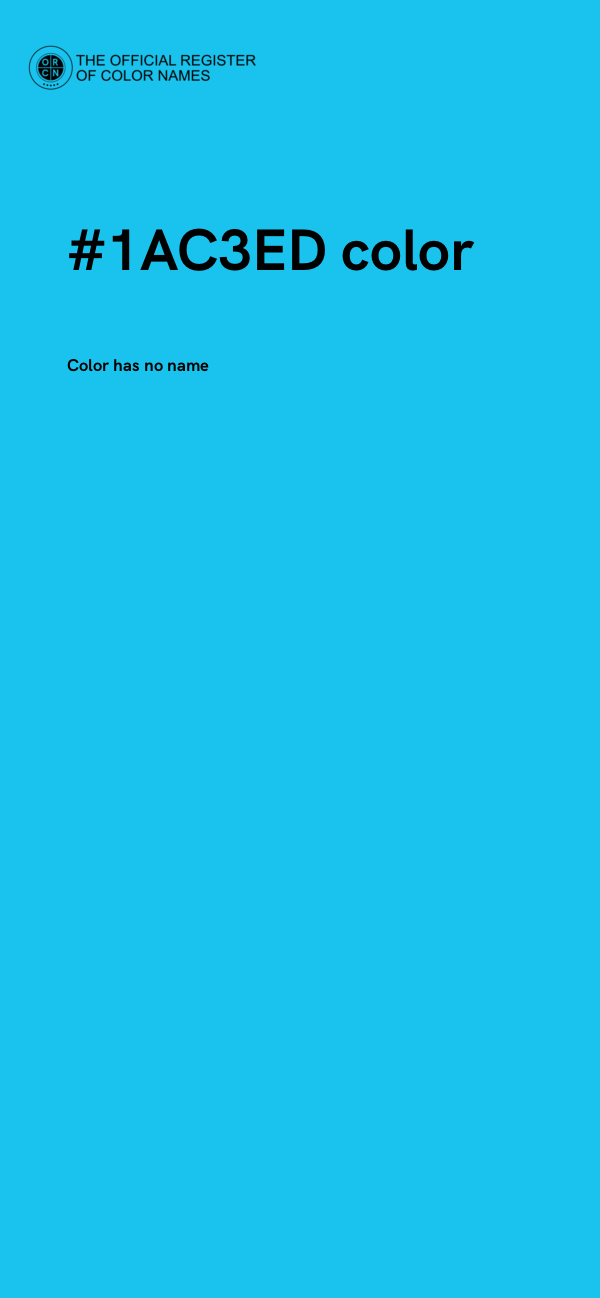 #1AC3ED color image