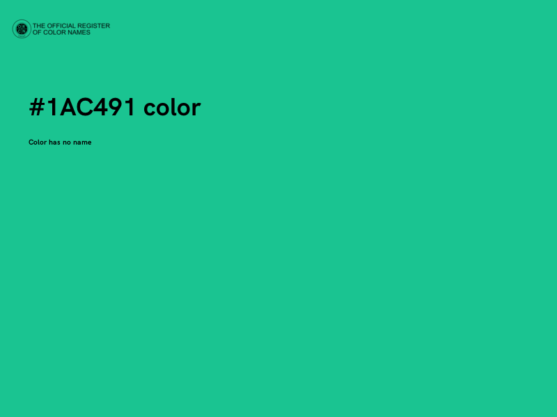 #1AC491 color image