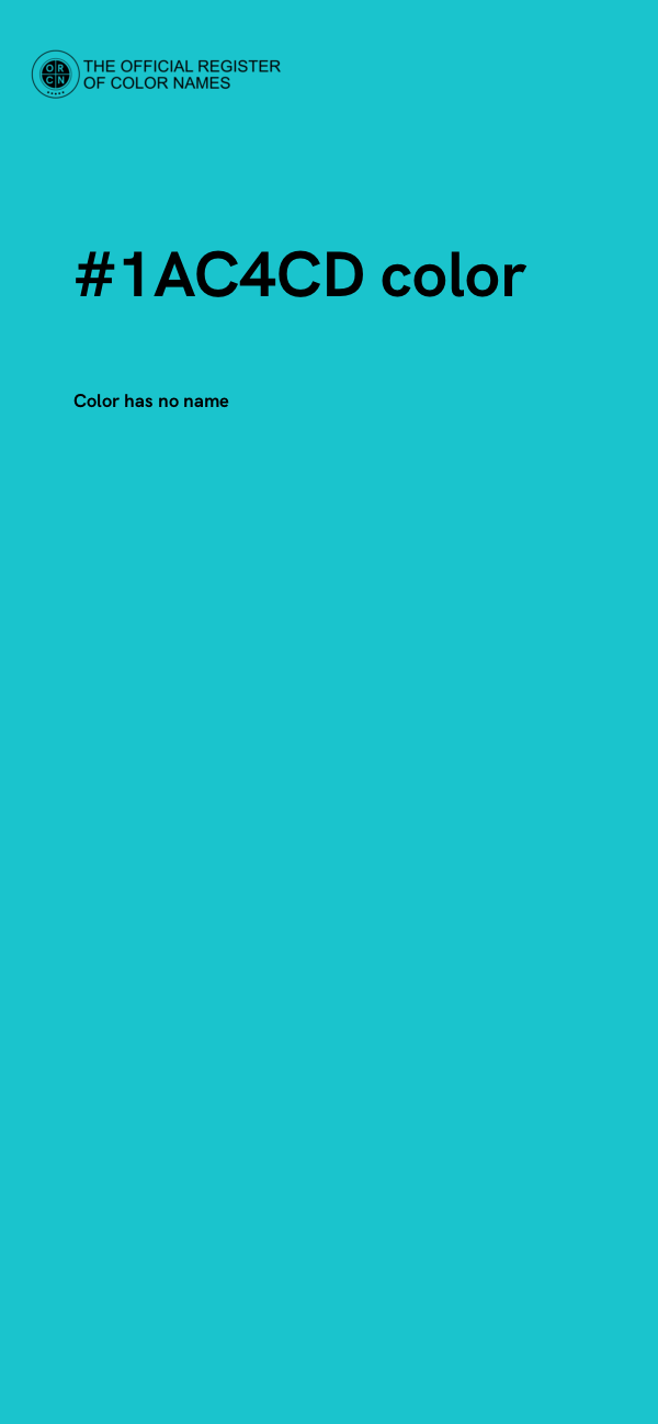 #1AC4CD color image