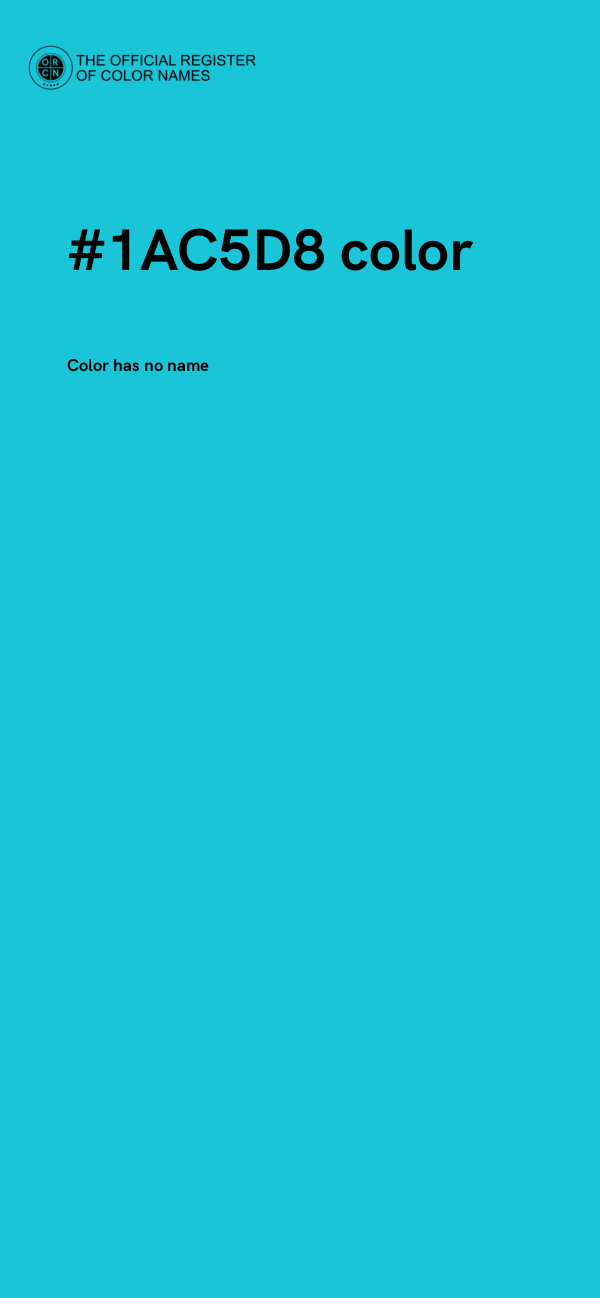 #1AC5D8 color image