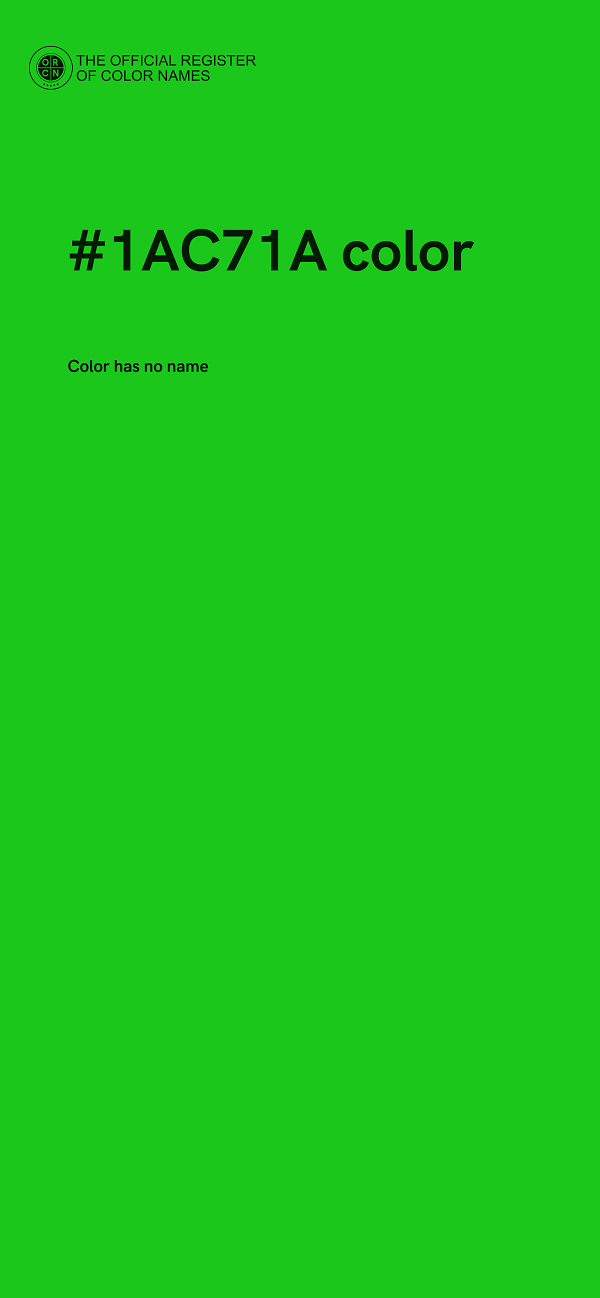 #1AC71A color image