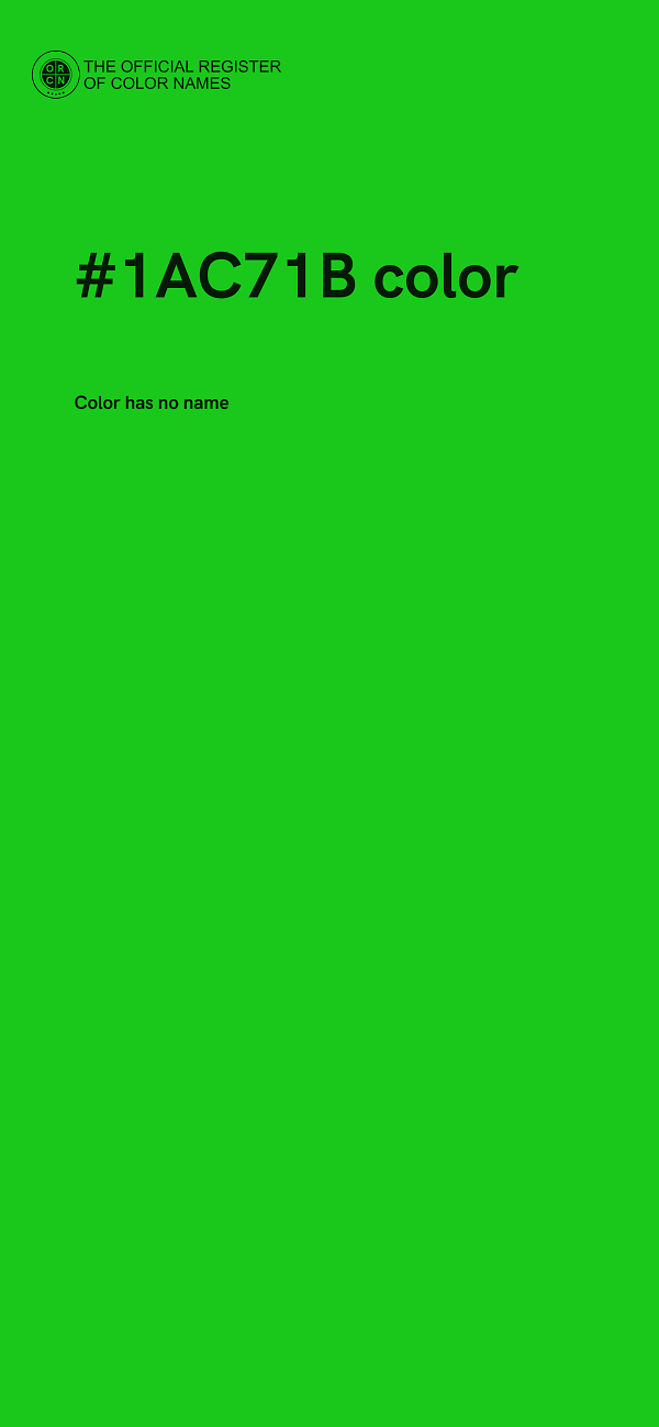 #1AC71B color image
