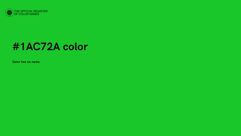 #1AC72A color image