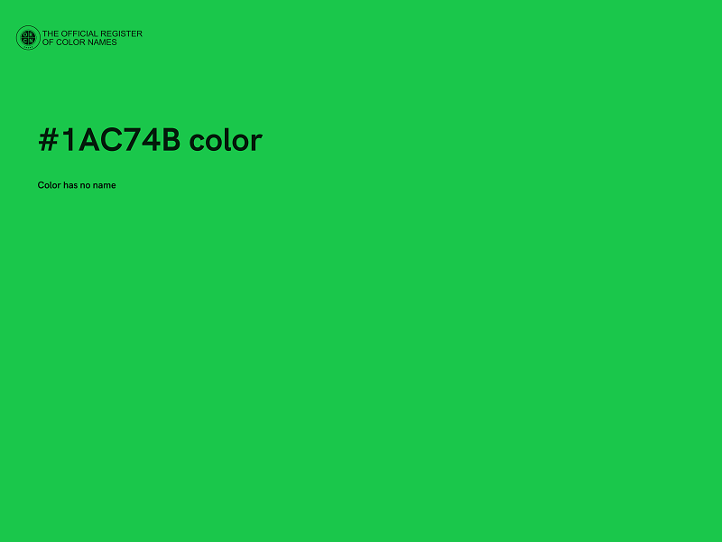 #1AC74B color image