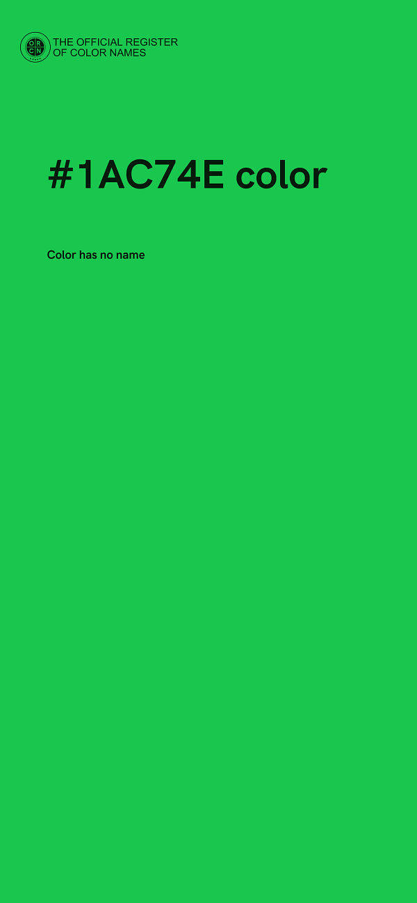 #1AC74E color image