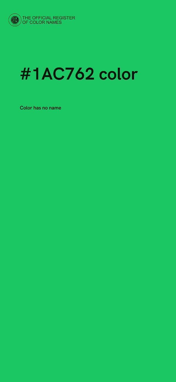 #1AC762 color image