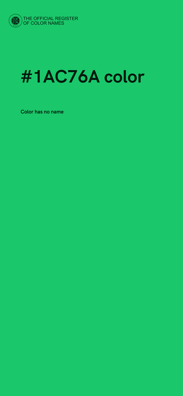 #1AC76A color image