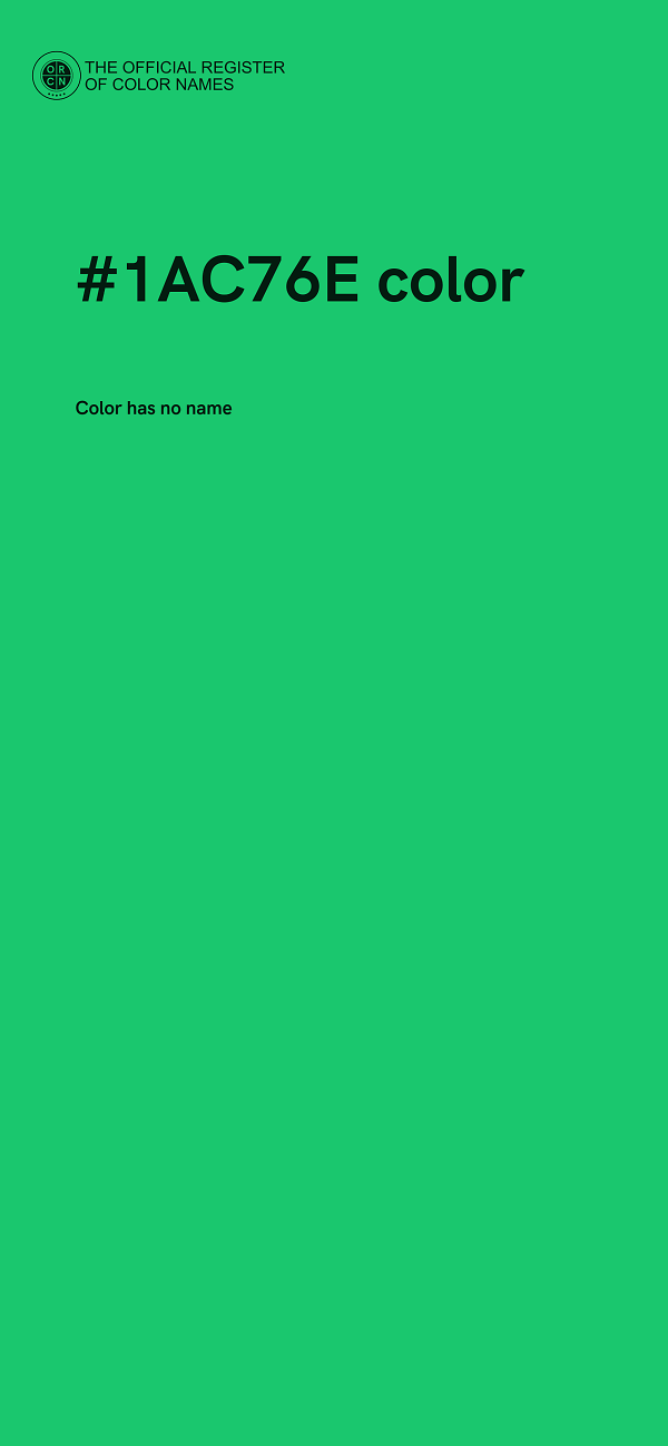 #1AC76E color image