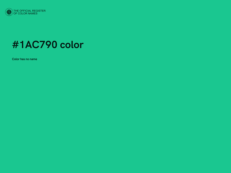 #1AC790 color image