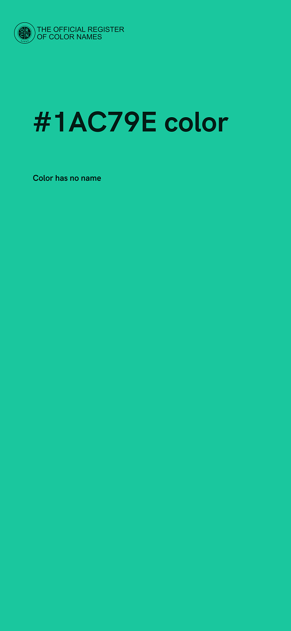 #1AC79E color image