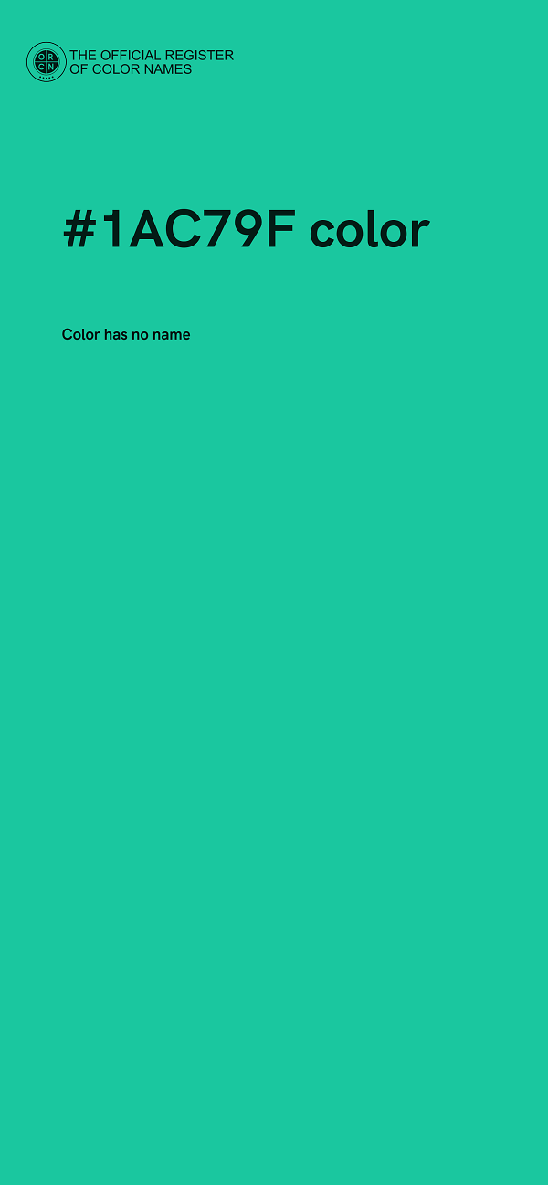 #1AC79F color image