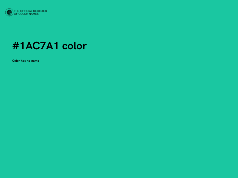 #1AC7A1 color image