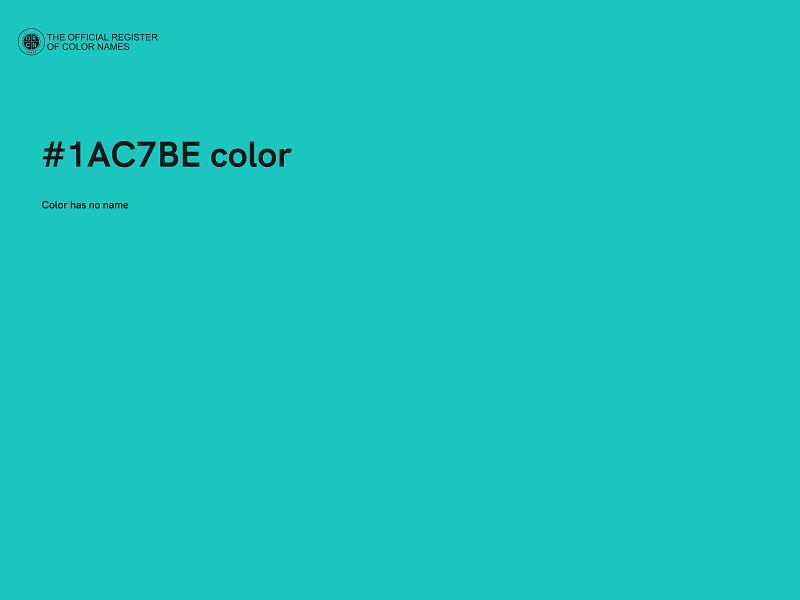 #1AC7BE color image