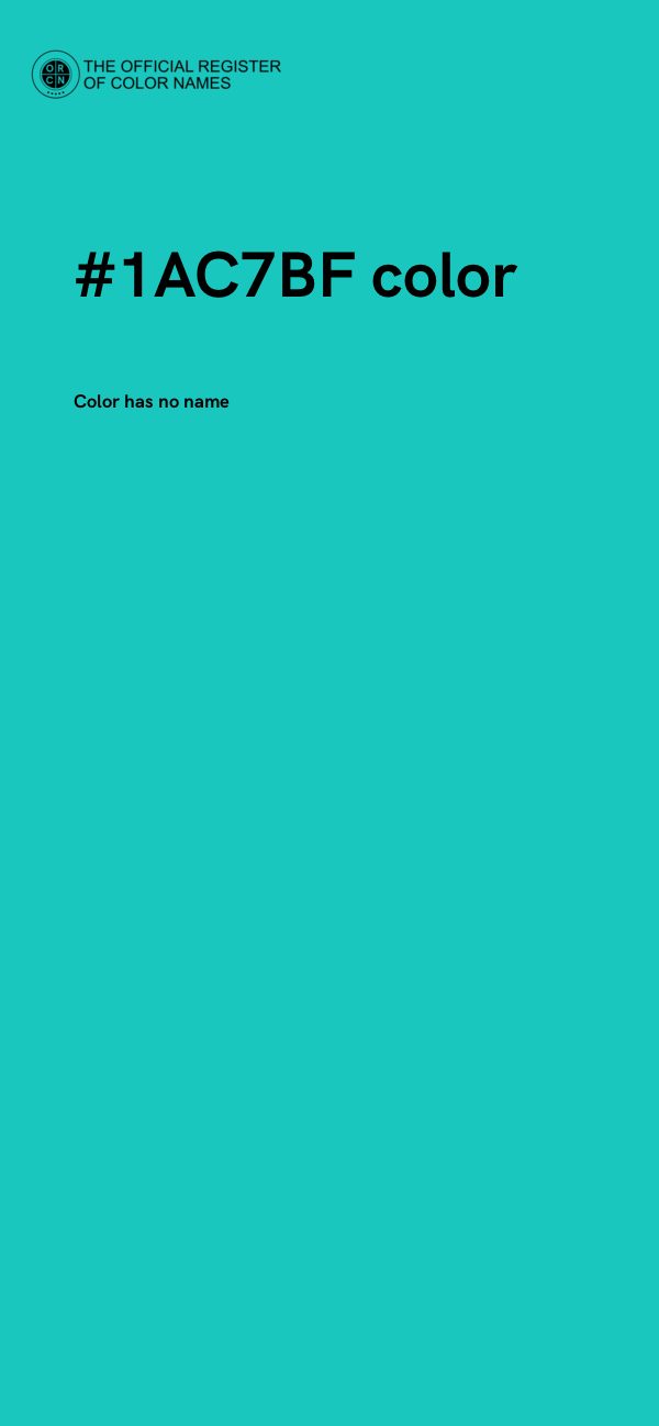 #1AC7BF color image