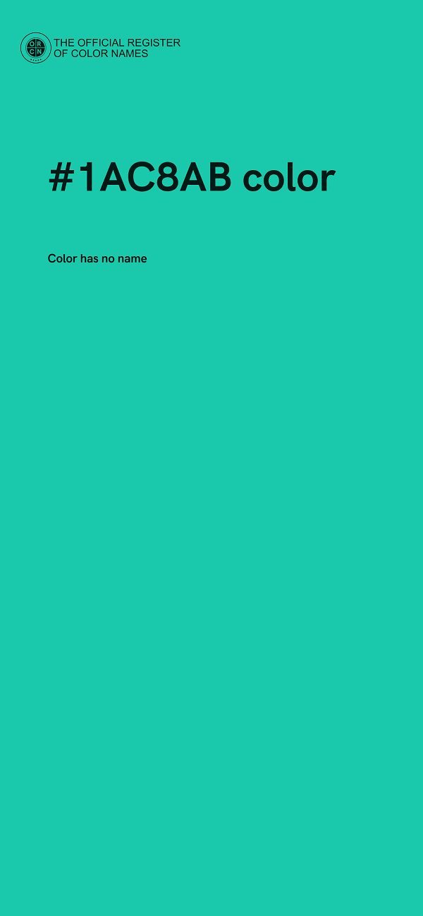 #1AC8AB color image