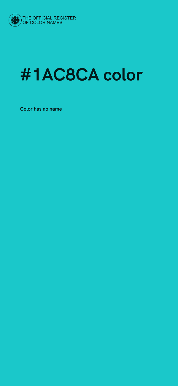 #1AC8CA color image