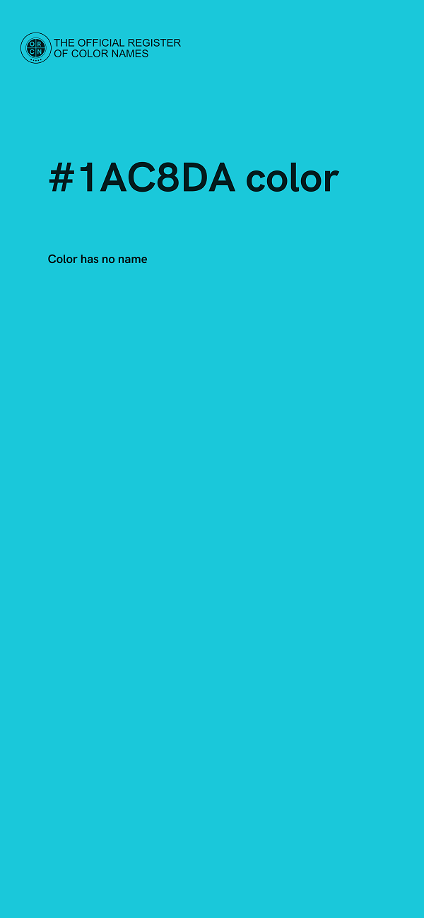 #1AC8DA color image