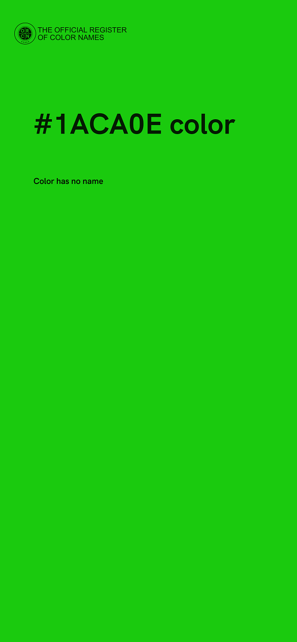 #1ACA0E color image