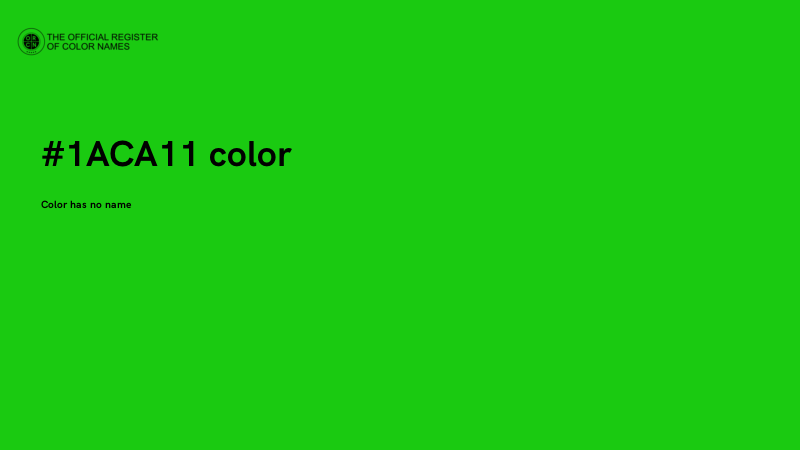 #1ACA11 color image