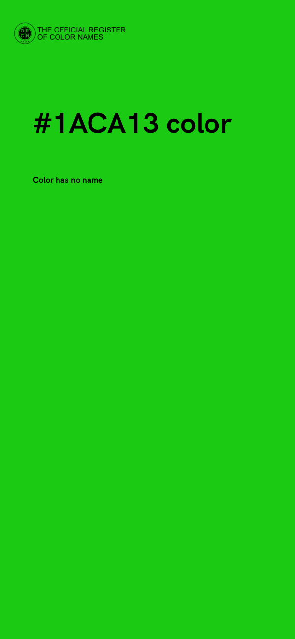 #1ACA13 color image