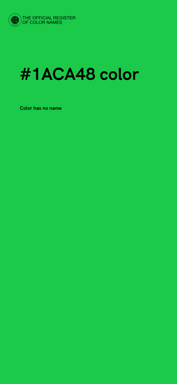 #1ACA48 color image