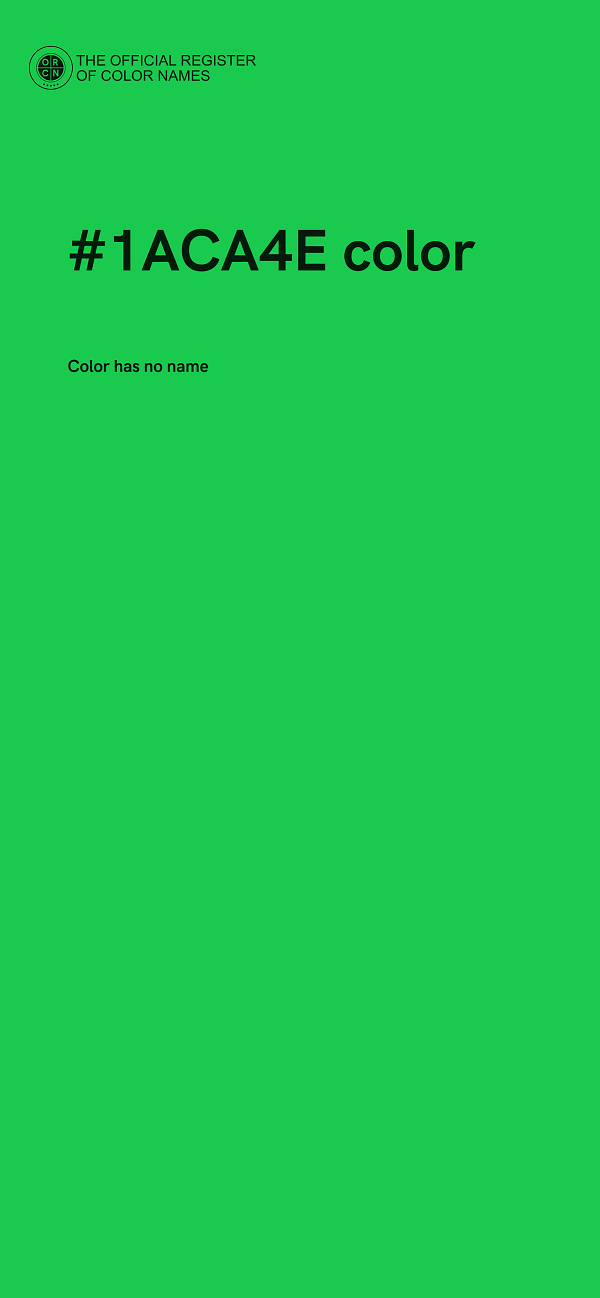 #1ACA4E color image