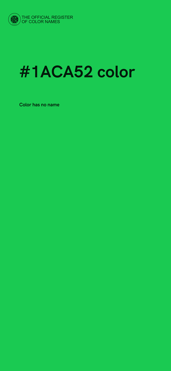 #1ACA52 color image