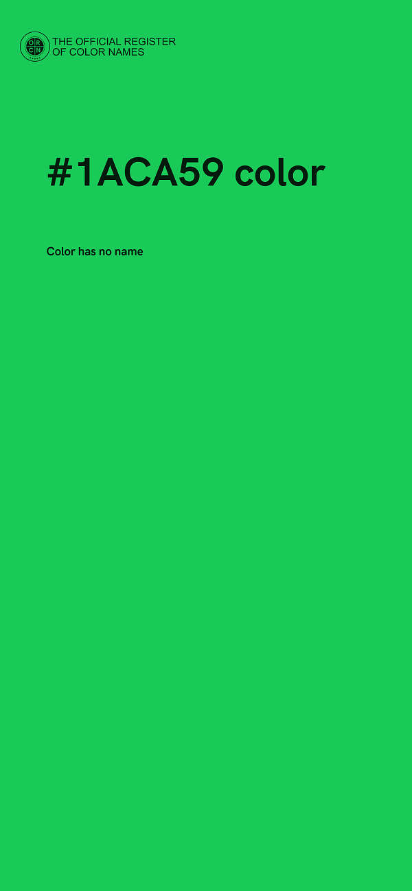 #1ACA59 color image