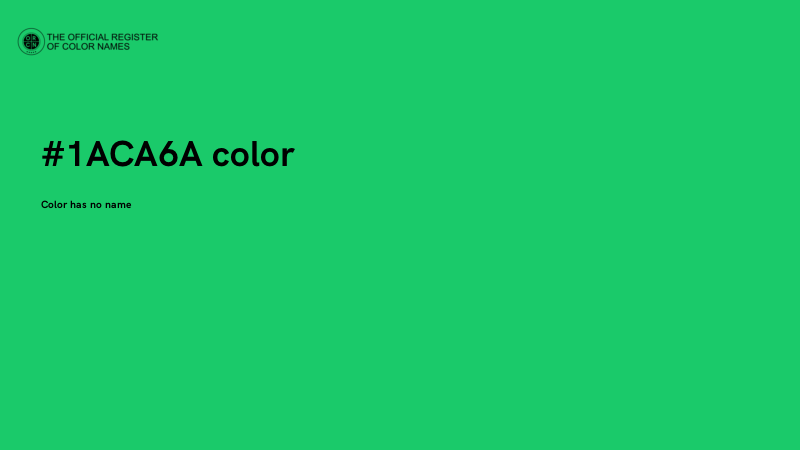 #1ACA6A color image