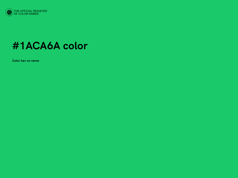#1ACA6A color image
