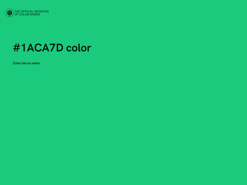 #1ACA7D color image