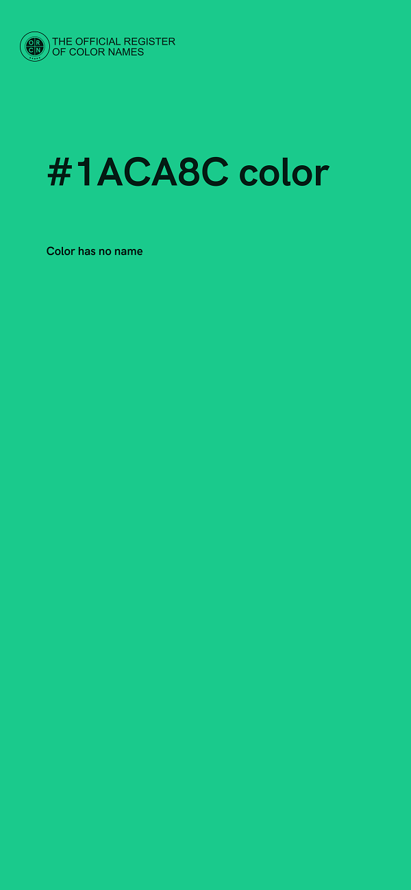 #1ACA8C color image