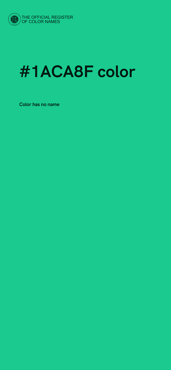 #1ACA8F color image
